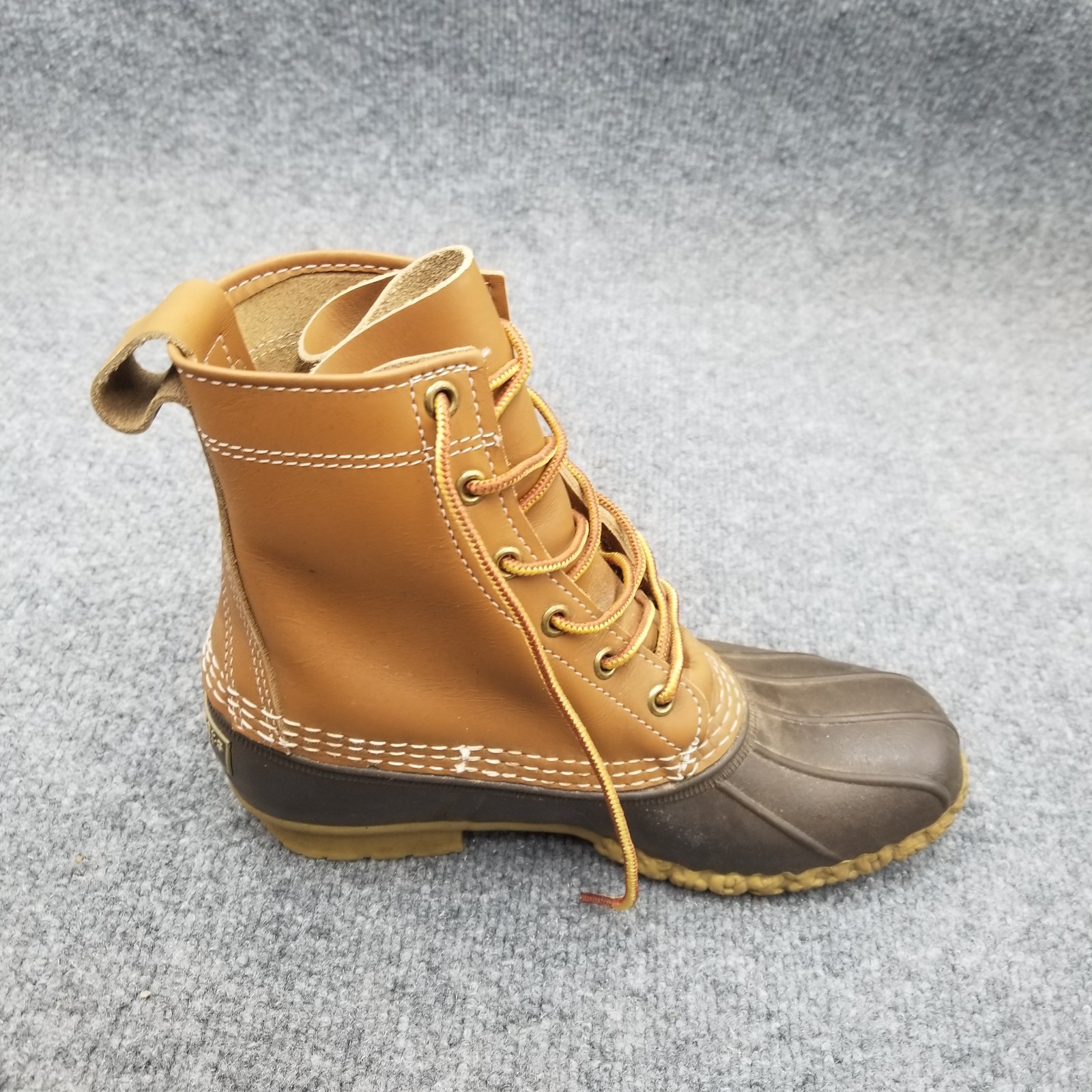 Vintage LL Bean Boots Womens Size 7 Unlined Maine Hunting Shoe Duck Brown