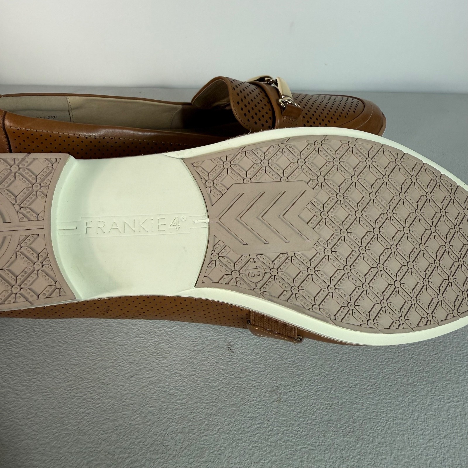 Frankie 4 Jenn Tan Brown Leather Slip On Women’s US 13 UK 10.5 EUR 45 Near New