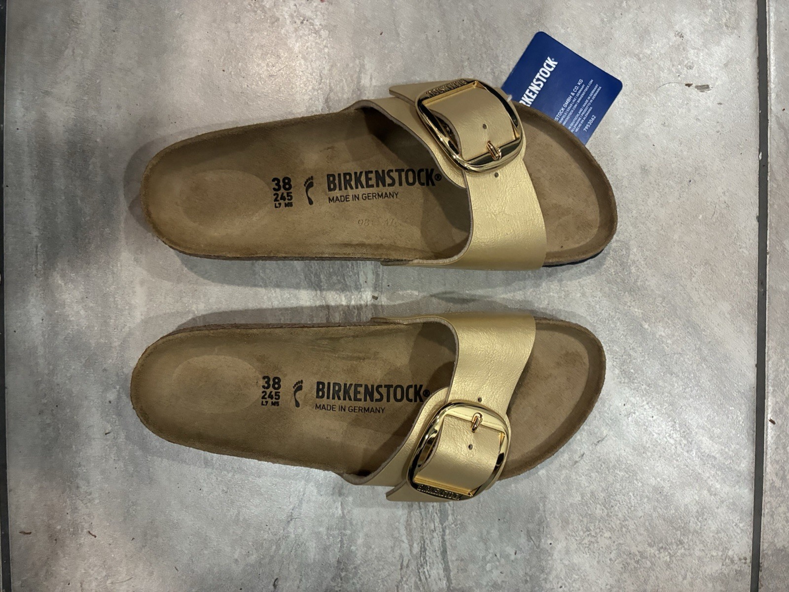 Birkenstock Women Sandals Size 38 245 L7 M5 Gold