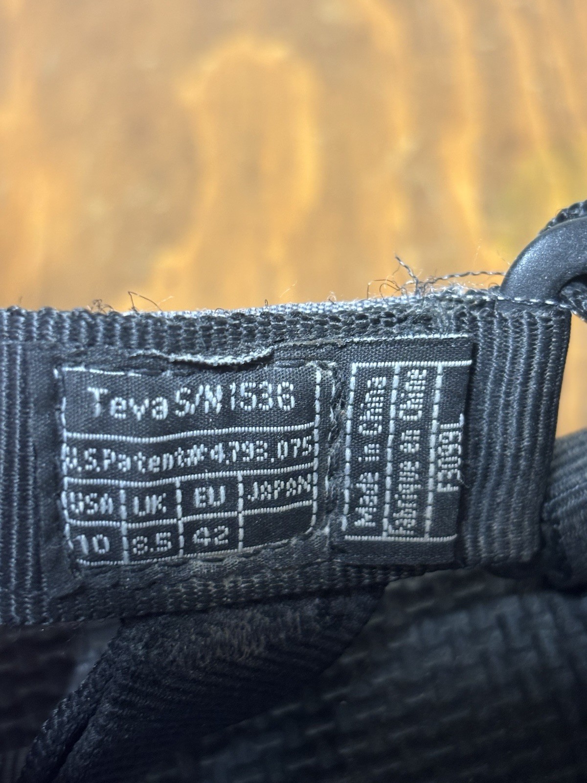 Teva Sandals 1536 Womens 10 Black Hiking Outdoors Water Sports