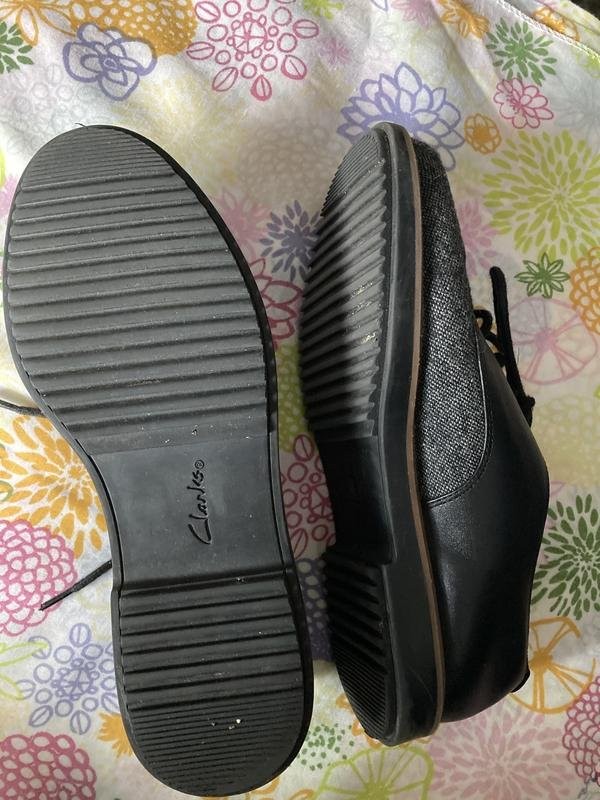 womens clarks heels grey synthetic leather 37