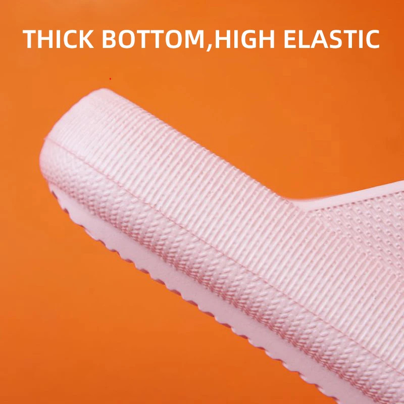 Soft Sole Pillow Slippers for Women Double Buckle Thick Platform Cloud Slides Sa