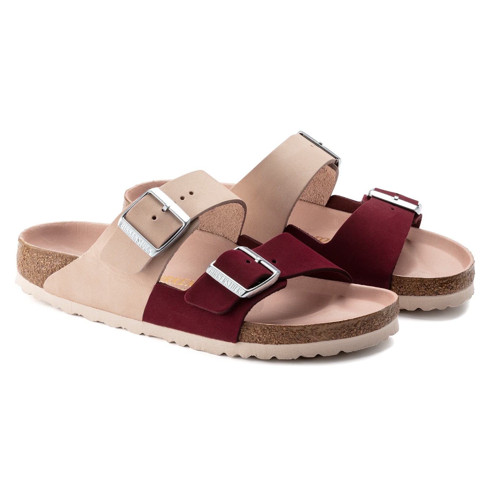 Birkenstock Women’s Arizona Split Nubuck Leather Maroon Sandals US5 EU36 1020499