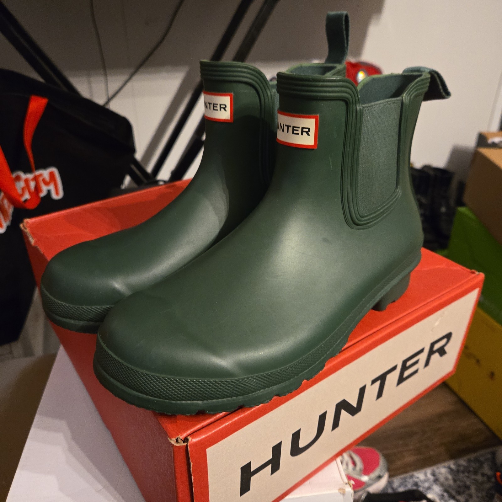 Hunter Original Chelsea Women’s Waterproof Rain & Farm Boots (Hunter Green)