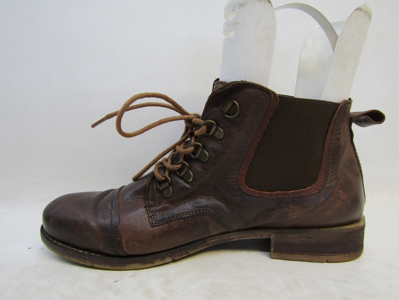 Josef Seibel Size 40 EUR Brown Leather Lace Up Ankle Fashion Boots Booties