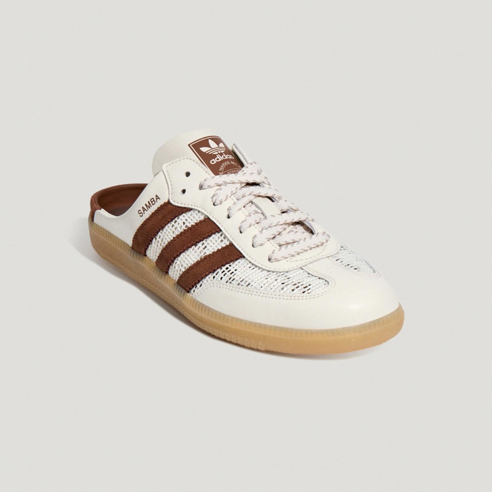 adidas Originals Samba OG Mule W Off White Preloved Brown Women Casual HP5050