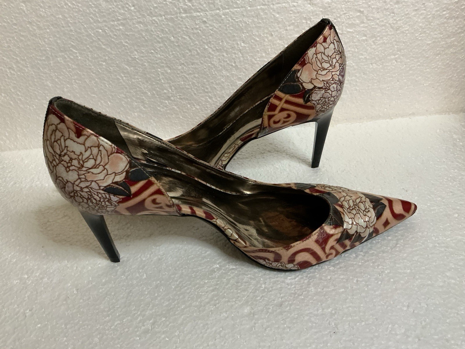 Carlos by Carlos Santana Elite Heels 9.5M Floral Pointed Toe D’Orsay Pumps