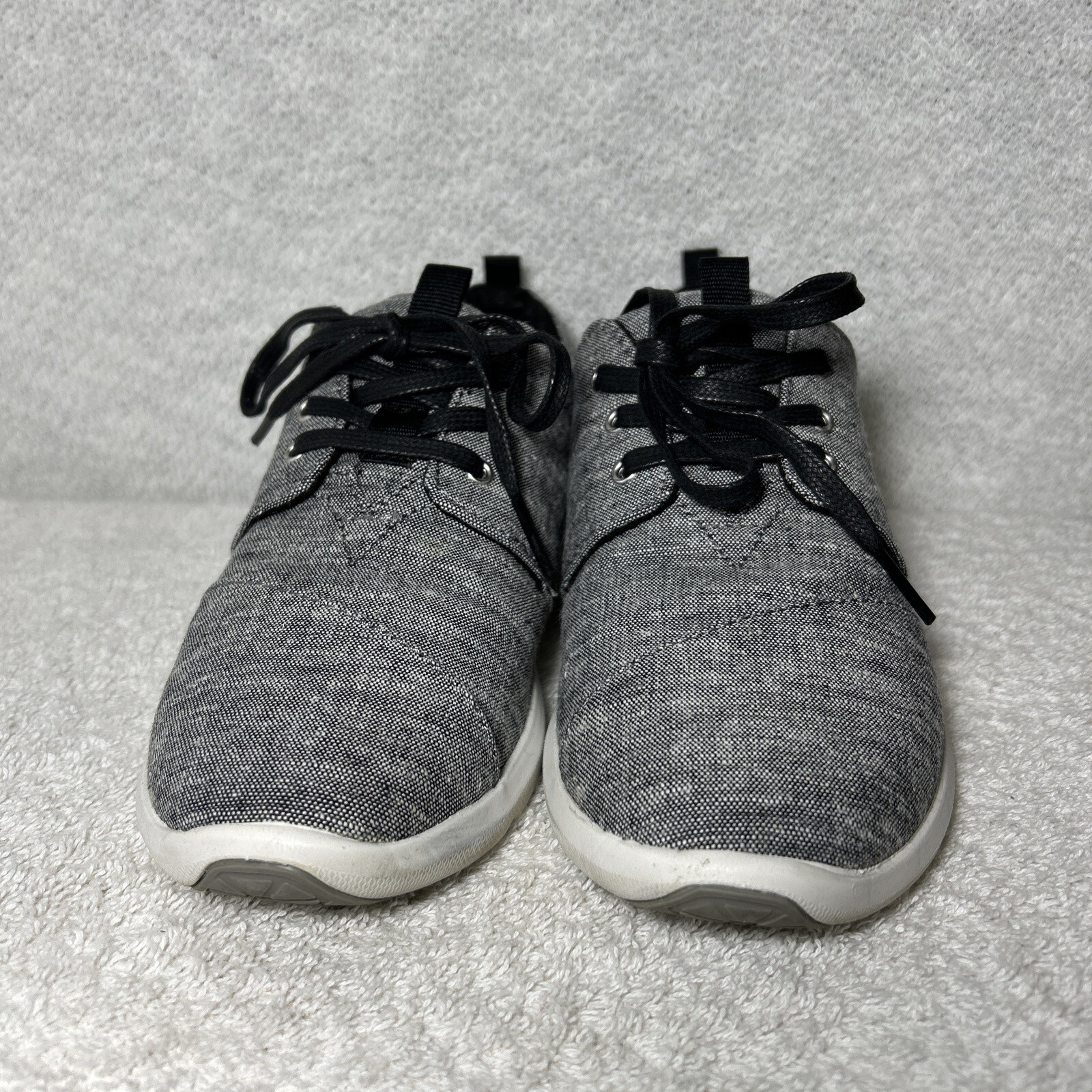 TOMS Del Rey Black Slub Chambray Women’s Sz W6 Shoes Lightweight Boat Shoes