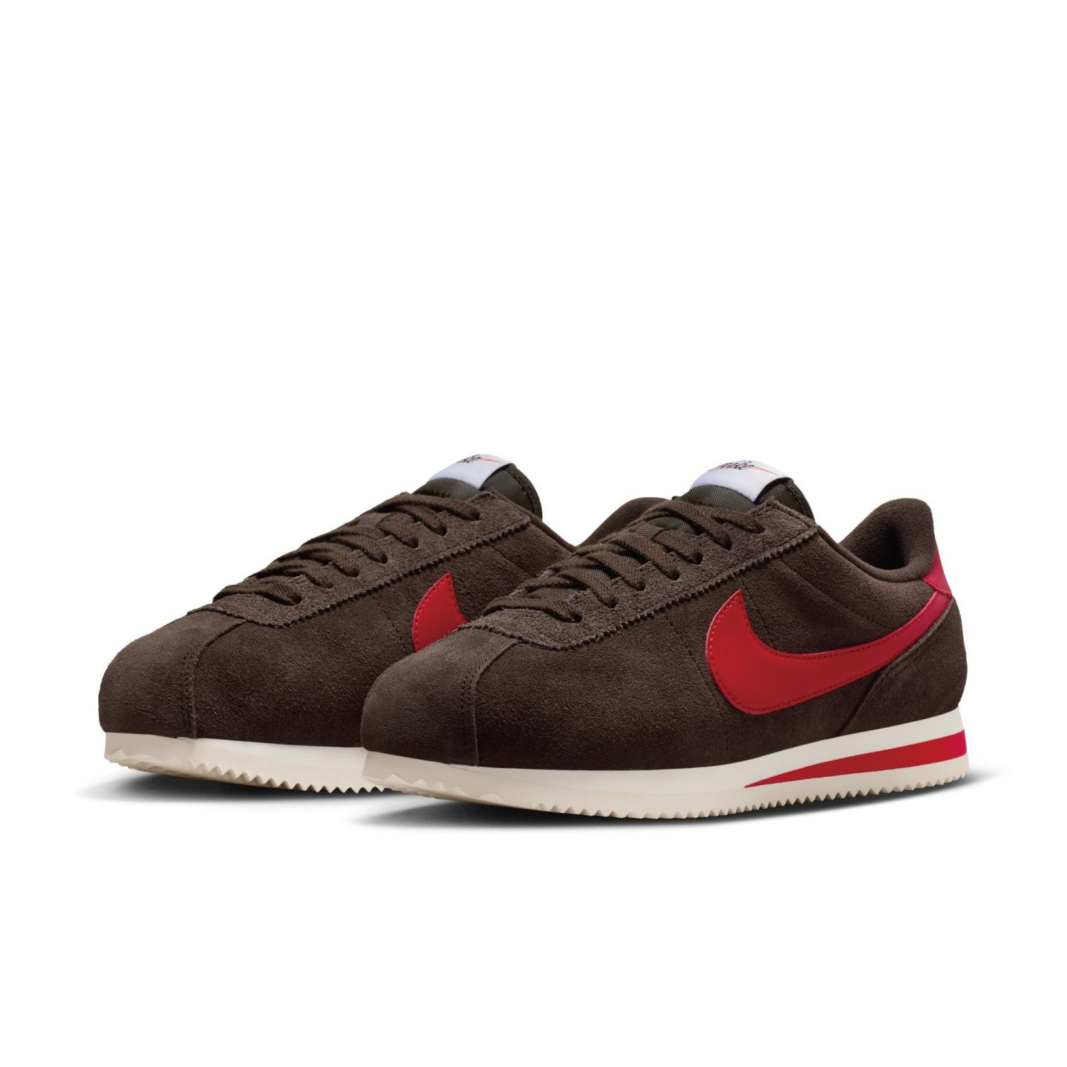 NIKE Women’s Cortez IB1857-200 Velvet Brown University Red Sail