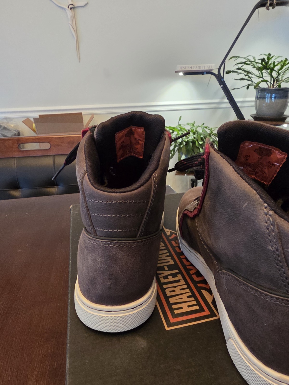Harley Davidson Women’s Mackey Boot in Grey size 7 waterproof w ankle armor