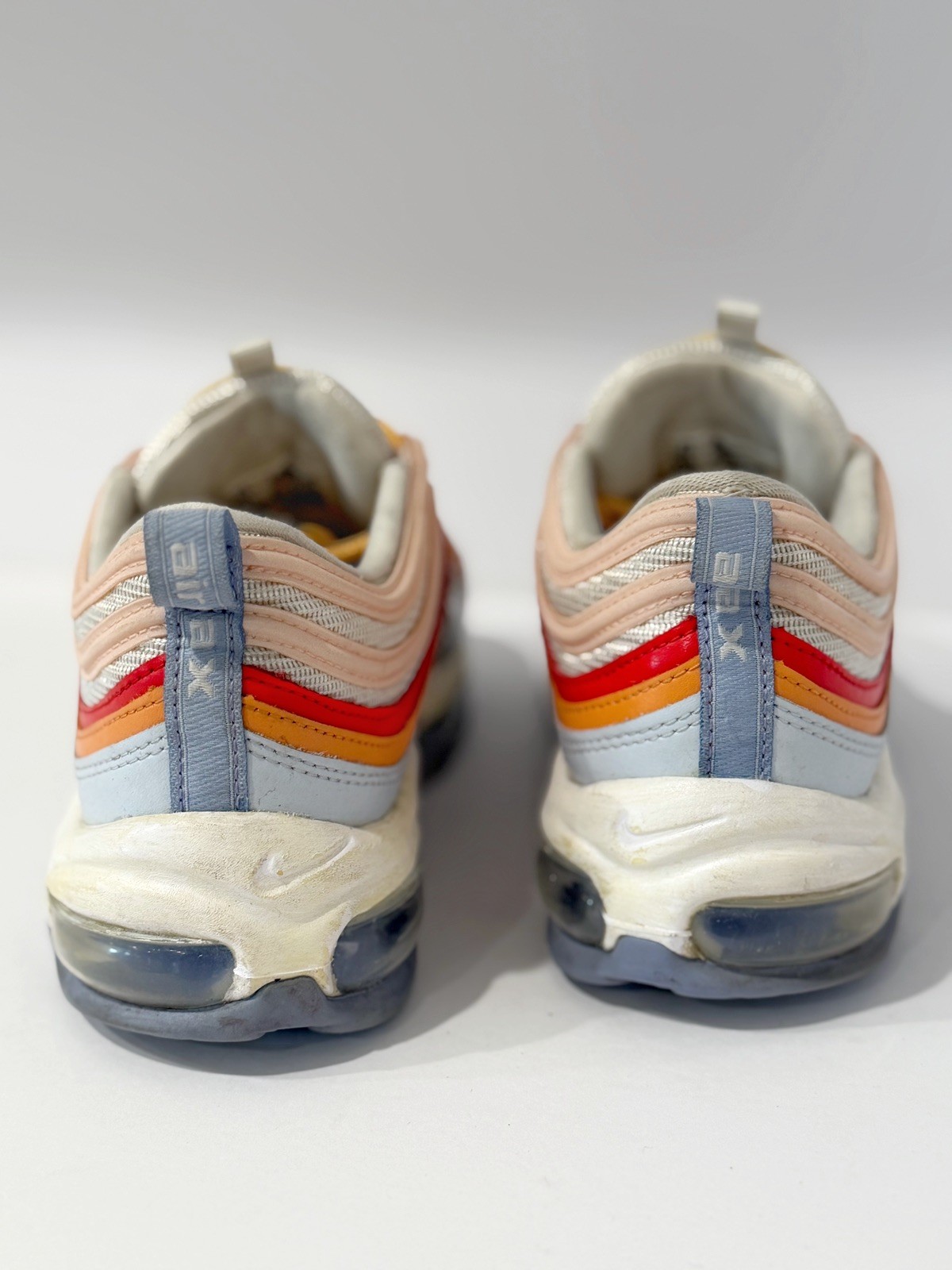 NIKE AIR MAX 97 GREY-THISTLE SZ 8 WOMENS Sneakers Shoes Running Walking Trendy