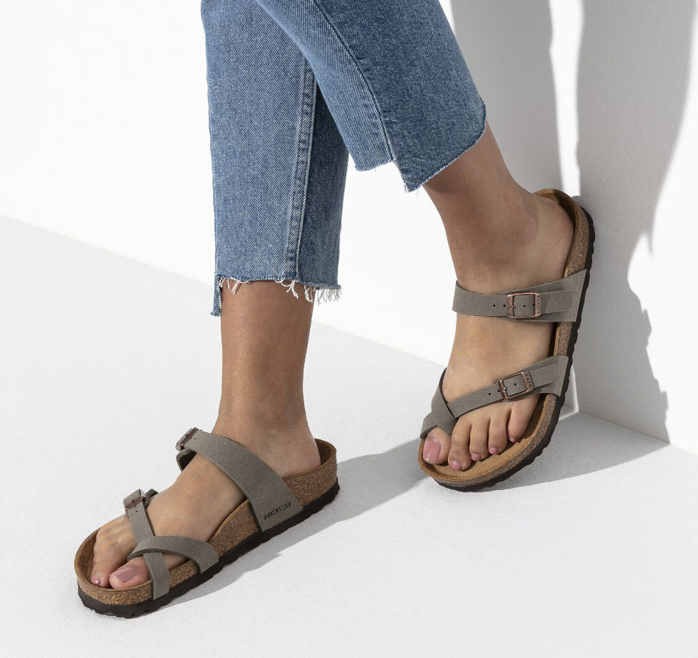 Birkenstock Mayari Stone Birko-Flor Women’s Toe Loop Sandals Regular EU 37-41
