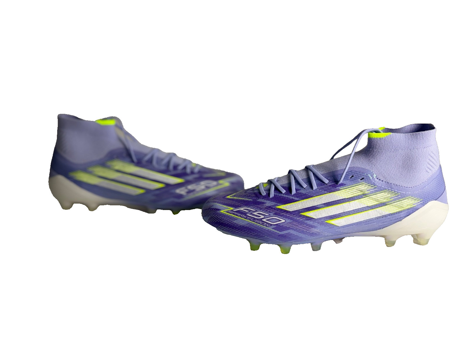 Adidas F50 Elite Sparkfusion Mid FG Soccer Cleats Violet Purple Women 10 JH7648