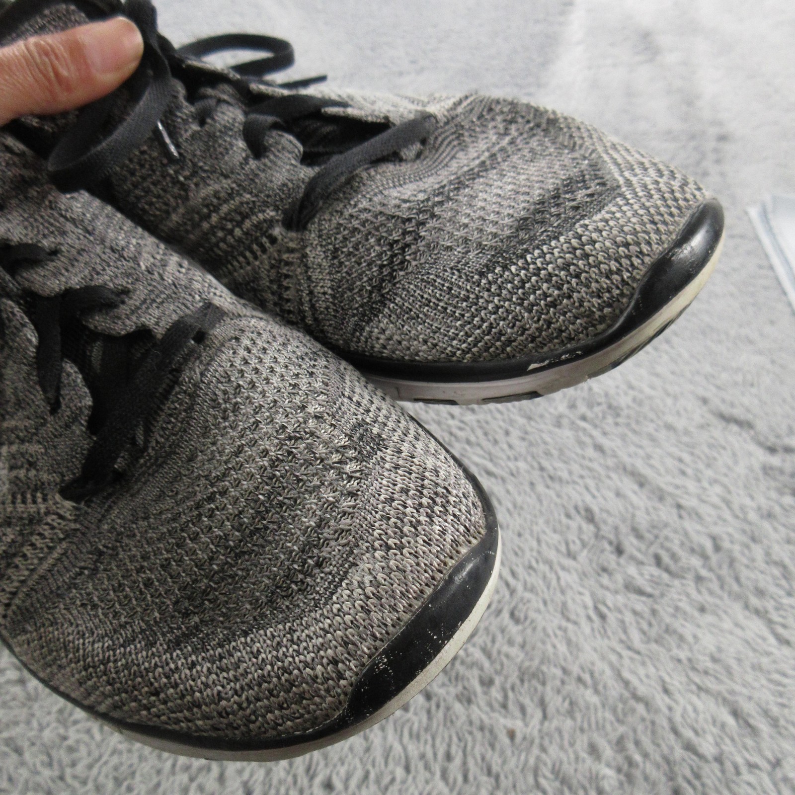 Nike Free 5.0 Flyknit Running Shoes Womens Size 8.5 Black Sneakers 717895-001