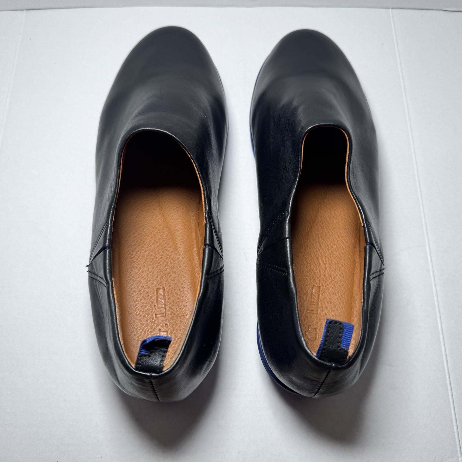Dr. Liza Women’s Black Blue Orthopedic Slip On Comfort Sneakers Size 9 M
