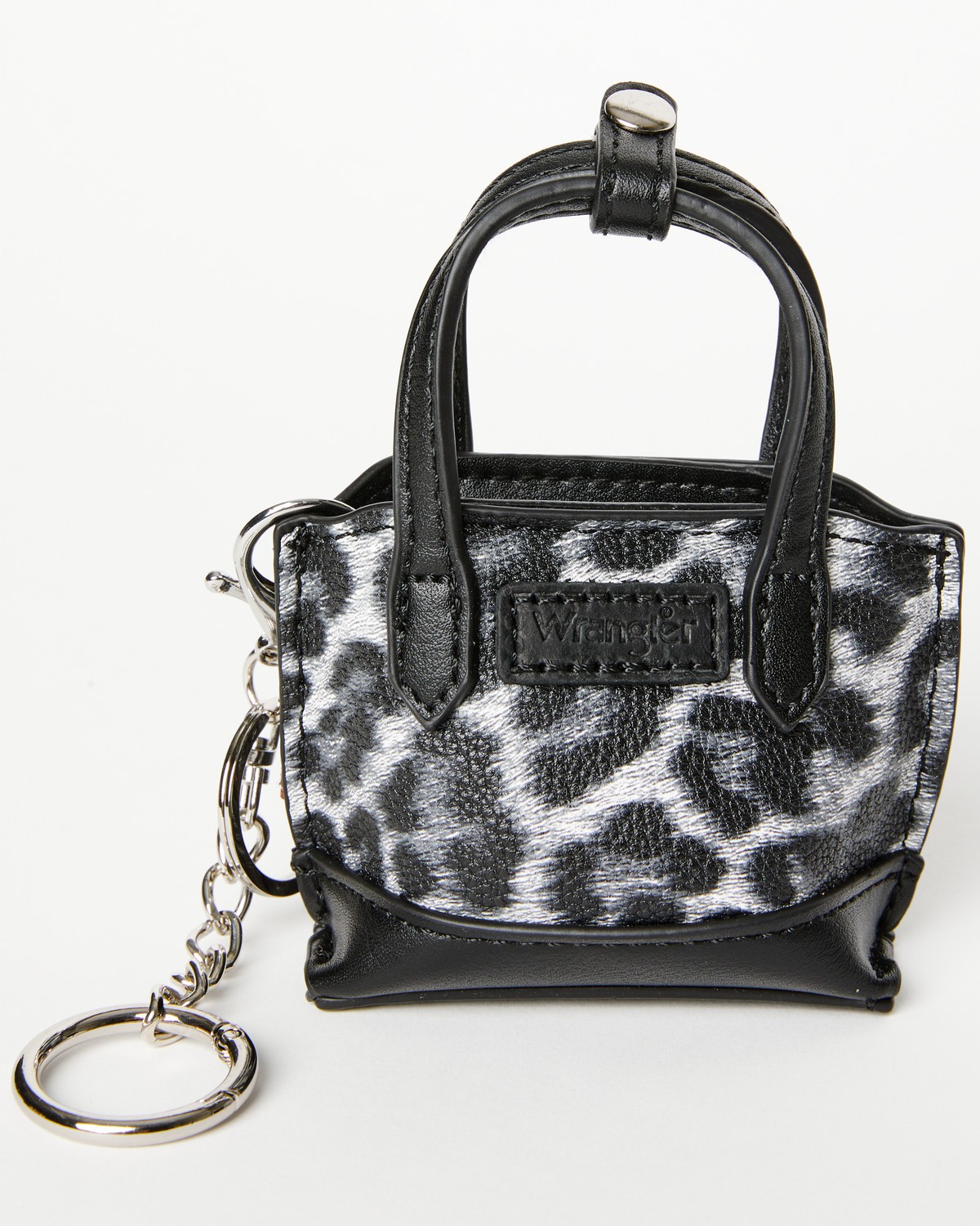 Wrangler X Boot Barn Leopard Print Mini Handbag Charm – WGH-SHY04 LP-BK