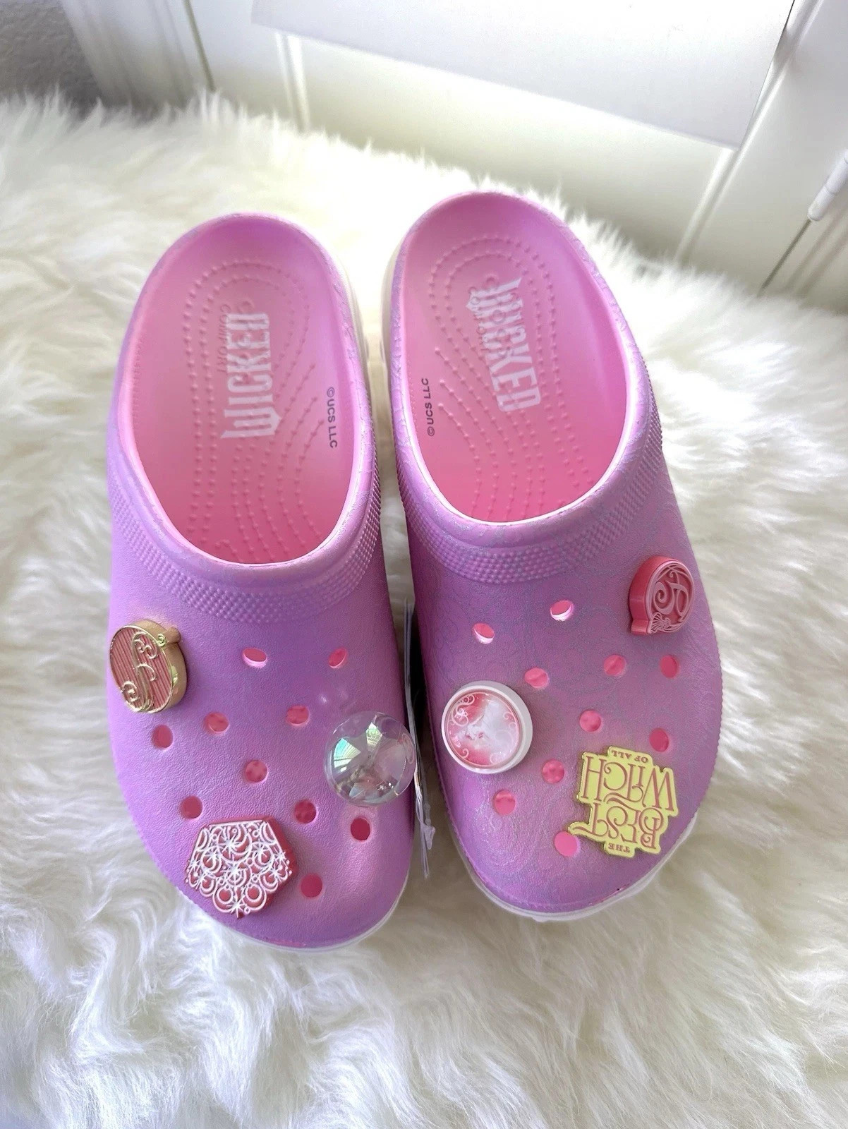 NWT Crocs X Wicked Glinda Siren Clog ‘Pink’ – 211005 FAST SHIP W8/M6 size 38-39