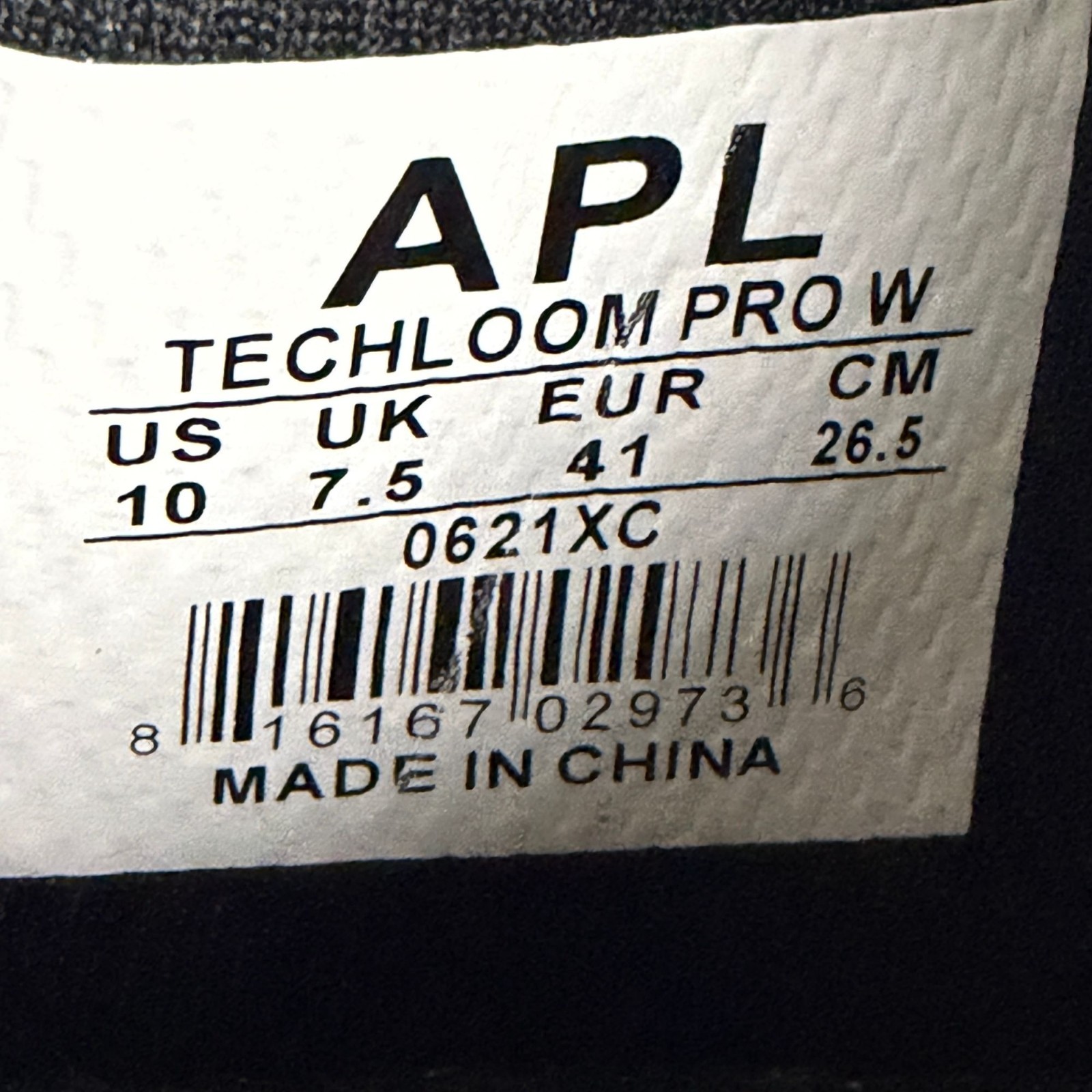 APL Techloom Pro Athletic Running Shoes Womens 10 Gray Heathered Knit Low Top
