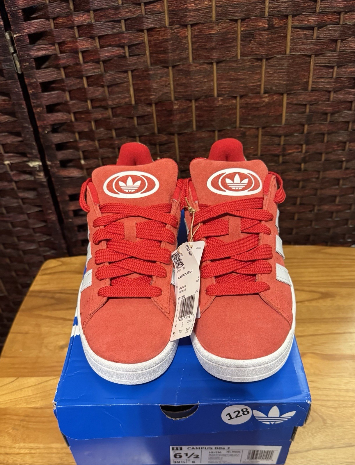 Adidas Campus 00s J Red/White-Women’s Size 8/Youth Size 6.5