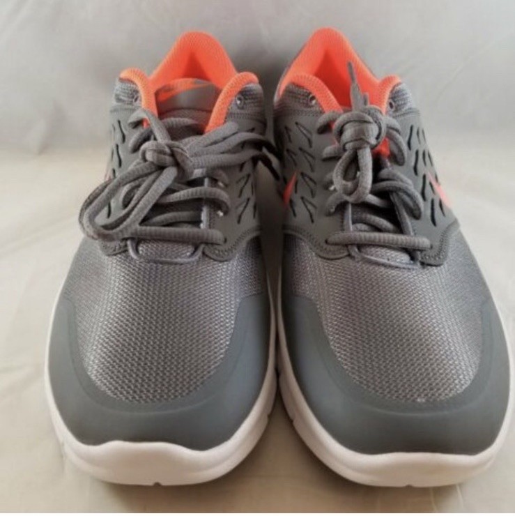 Nike Orive Women’s Mesh Running Sneakers Breathable Lightweight Gray Orange