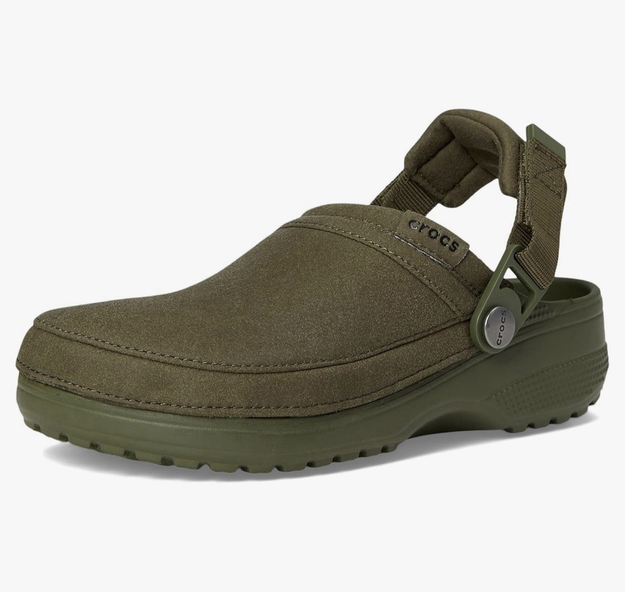 Genuine, New – Crocs Classic Crafted Vegan Suede Clog Army Green US Size M4-W6