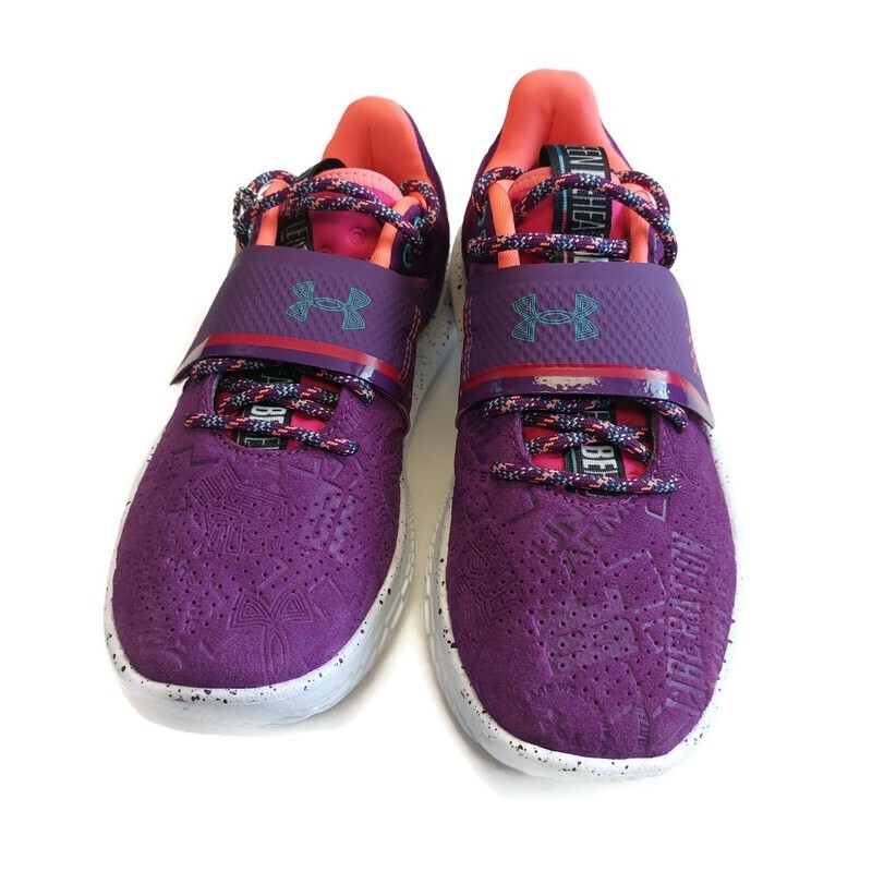 Under Armour Mens 5.5 Womens 7 Flow FUTR X BHM Black History Basketball Sneakers