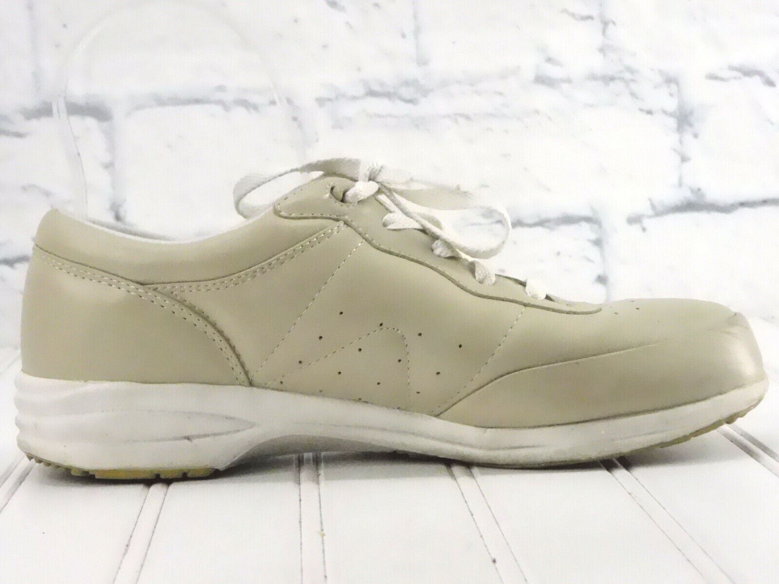 PROPET Women’s Beige Leather Washable Walker W3840 Walking Shoe US 7.5 S(4A)