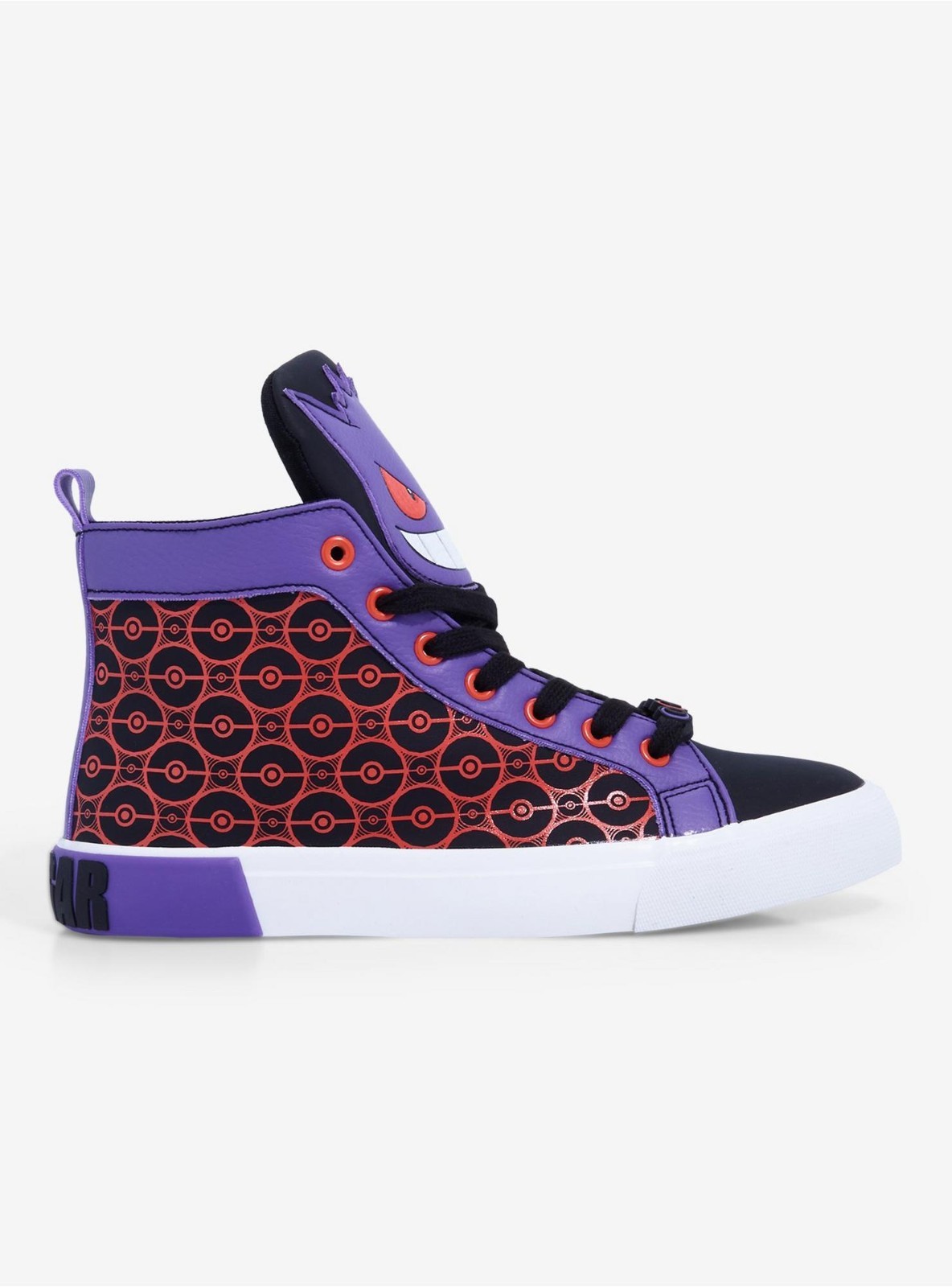 Official Pokemon Gengar High Tops Sneaker Shoes New Size 8 Hot Topic