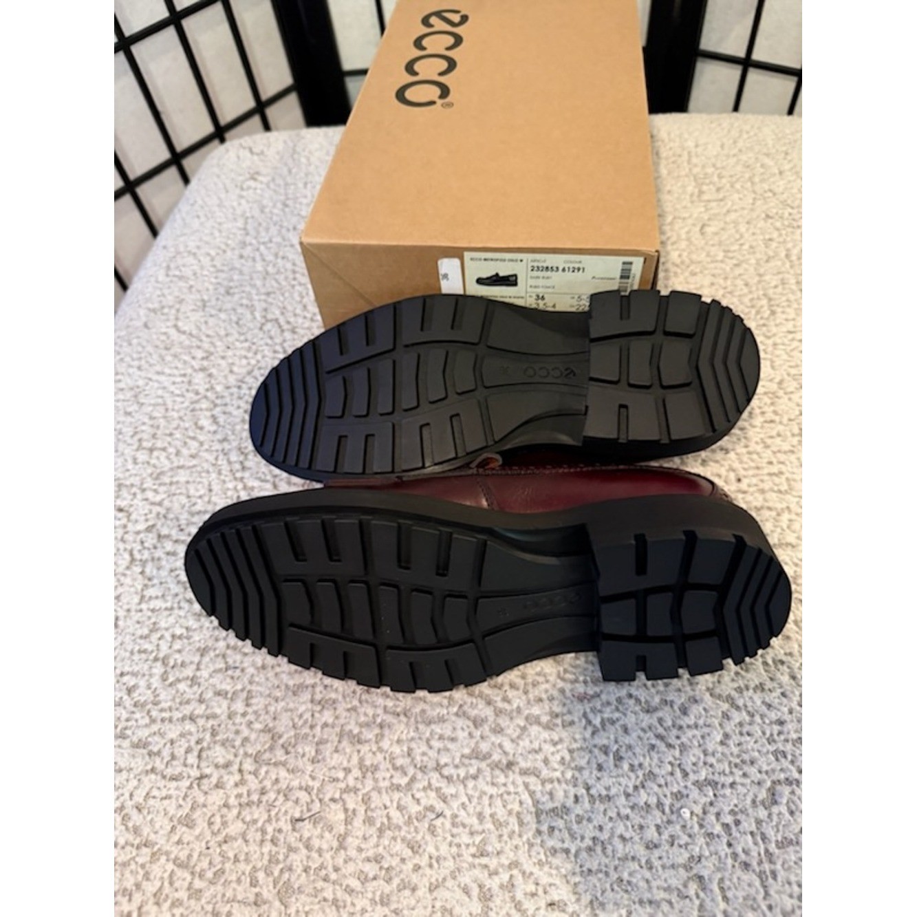 NWT ECCO Metropole Oslo Leather Loafers – Burgundy – EU 36 / US 5–5.5