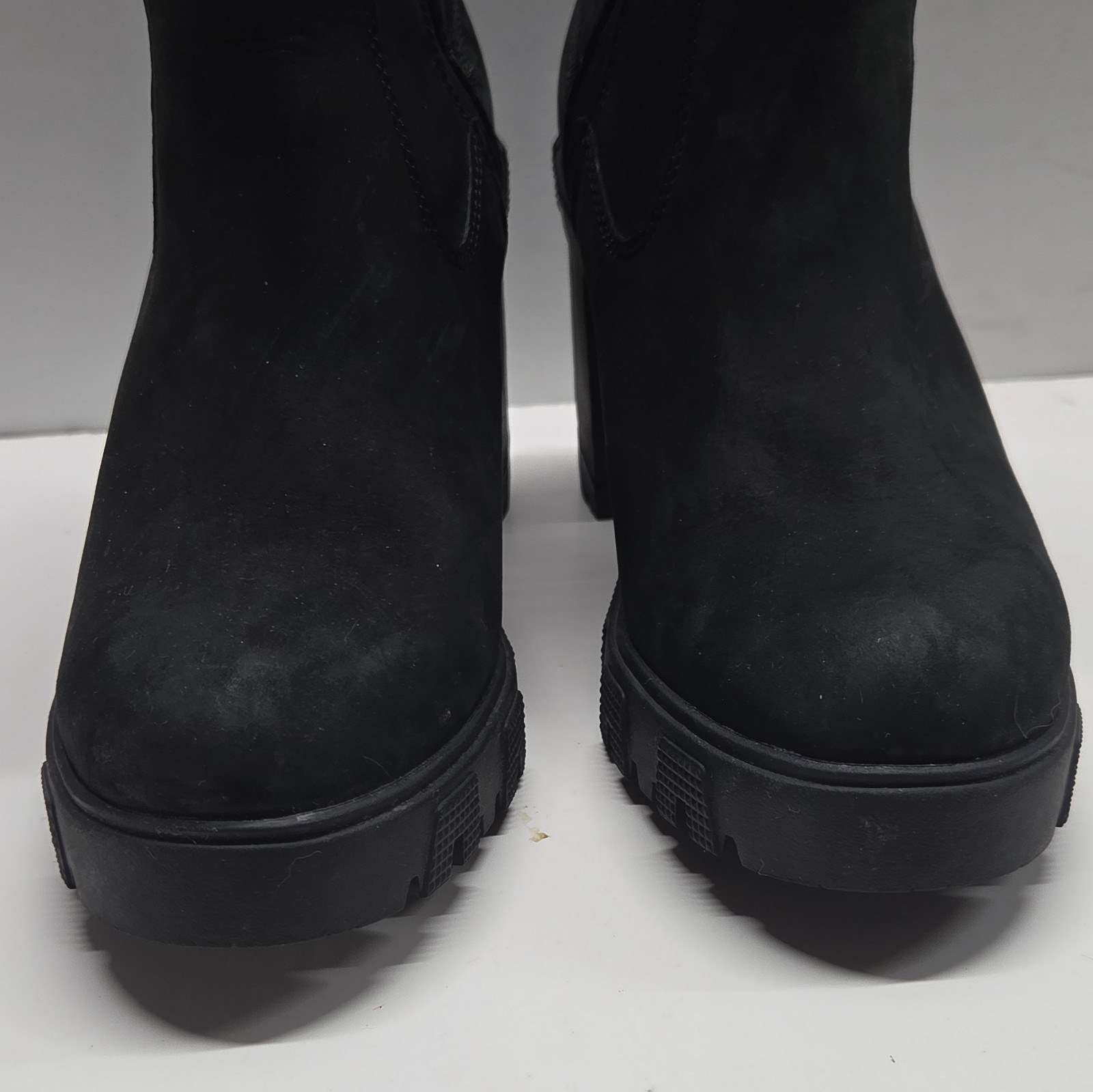 Timberland ReBOTL Women’s Black Leather Ankle Bootie Zip Round Toe US 7