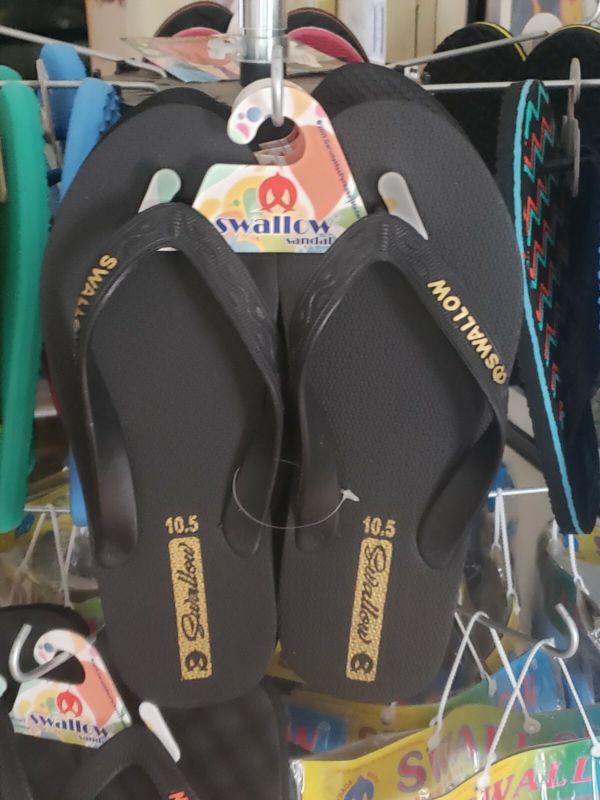 Swallow™(Gold ) Recycled Natural Rubber Thong Flip Flops Sandals ♻️🌏Unisex Surf