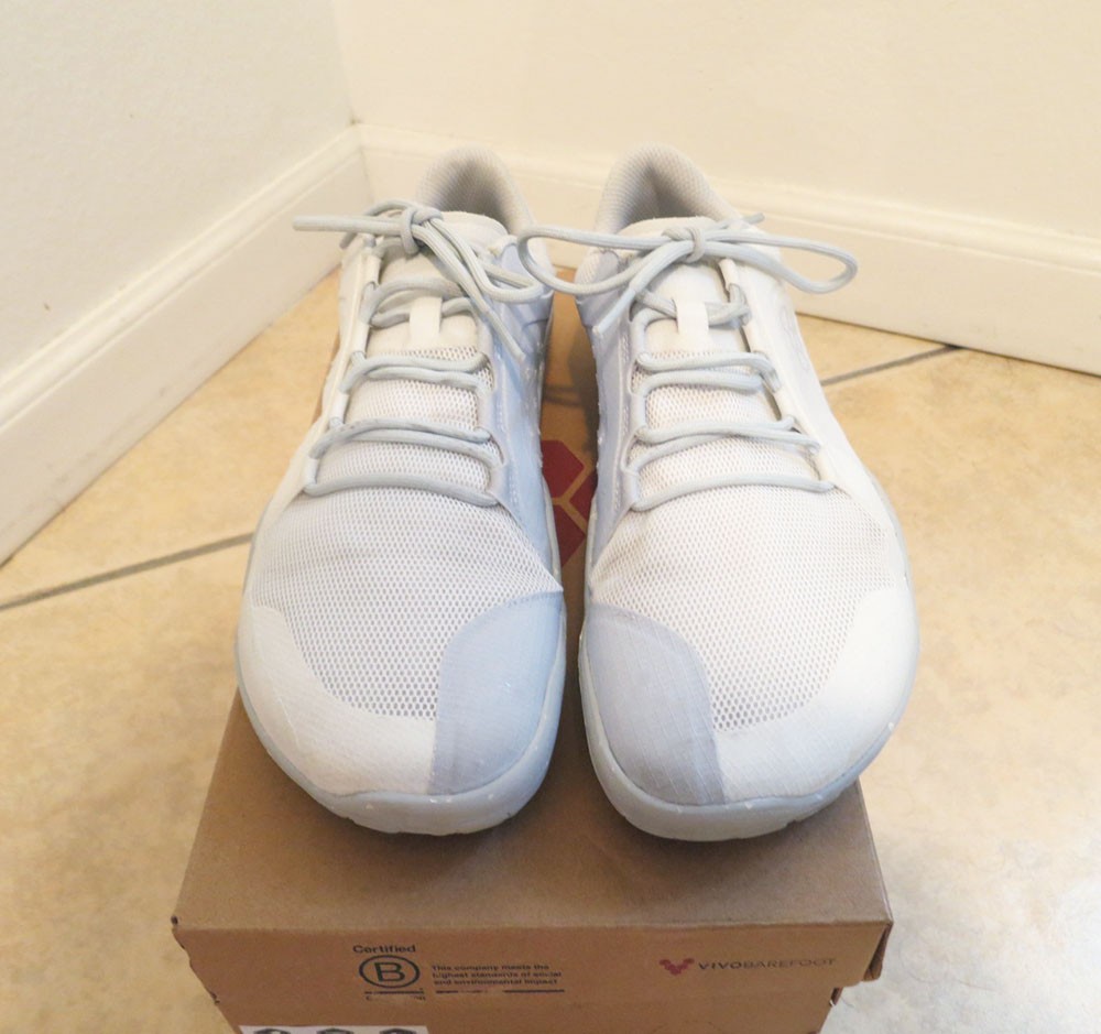 Vivobarefoot Primus Trail FG 3.5 Barefoot Shoes 43 L, Mens 9.5, Womens 11 White