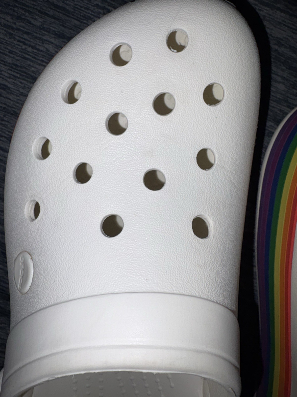 Crocs Iconic Comfort Unisex Men 6 Women 8 Platform Rainbow Shoes