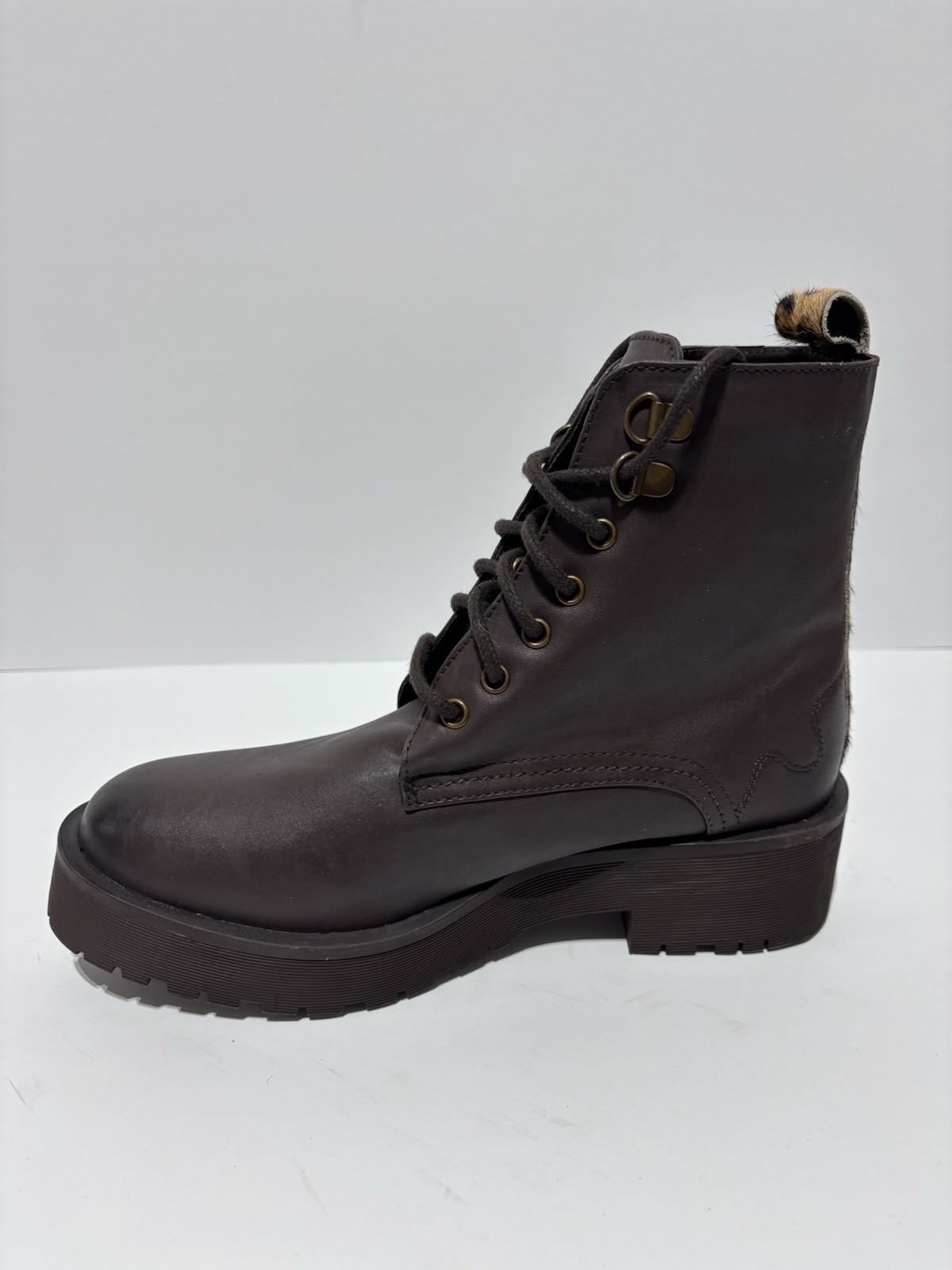 Secret Celebrity Women’s Living It Up Brown Lace-Up Boots, Size 8 M