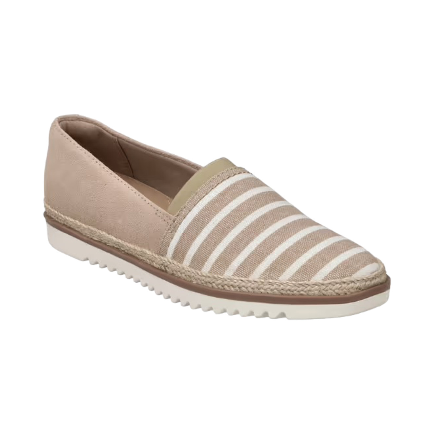 Womens Clarks Serena Paige Slip Ons – Sand Suede/Textile, Size 9.5 M [261 59360]