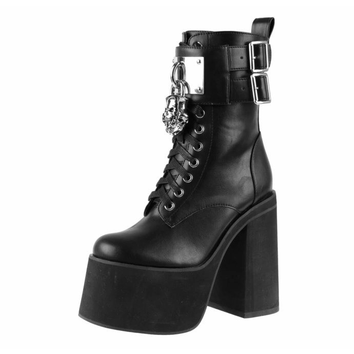 Killstar lock me up black platform boots