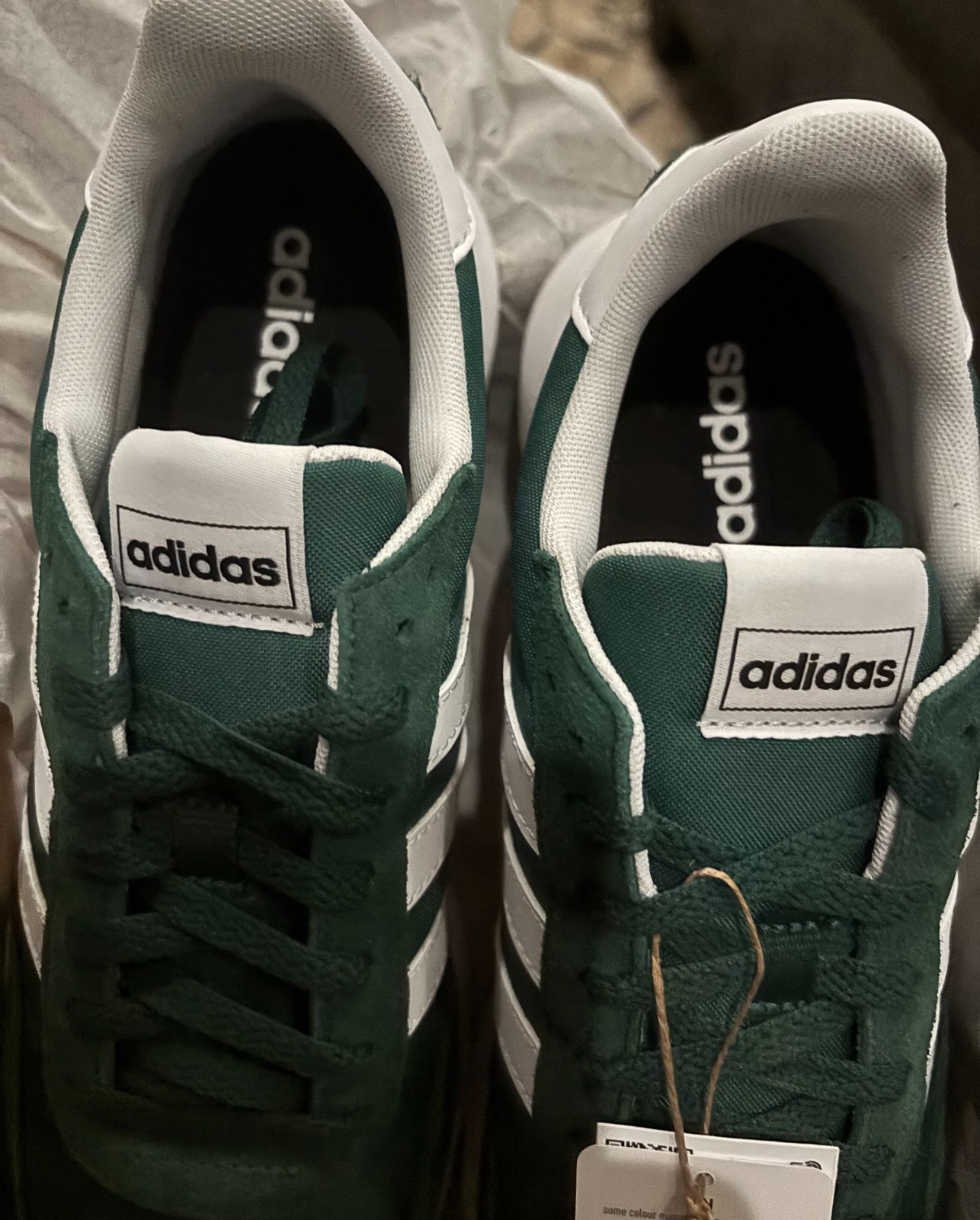 Adidas Run 60s 2.0 Collegiate Green White Men’s Size 10 H00354 NEW IN BOX