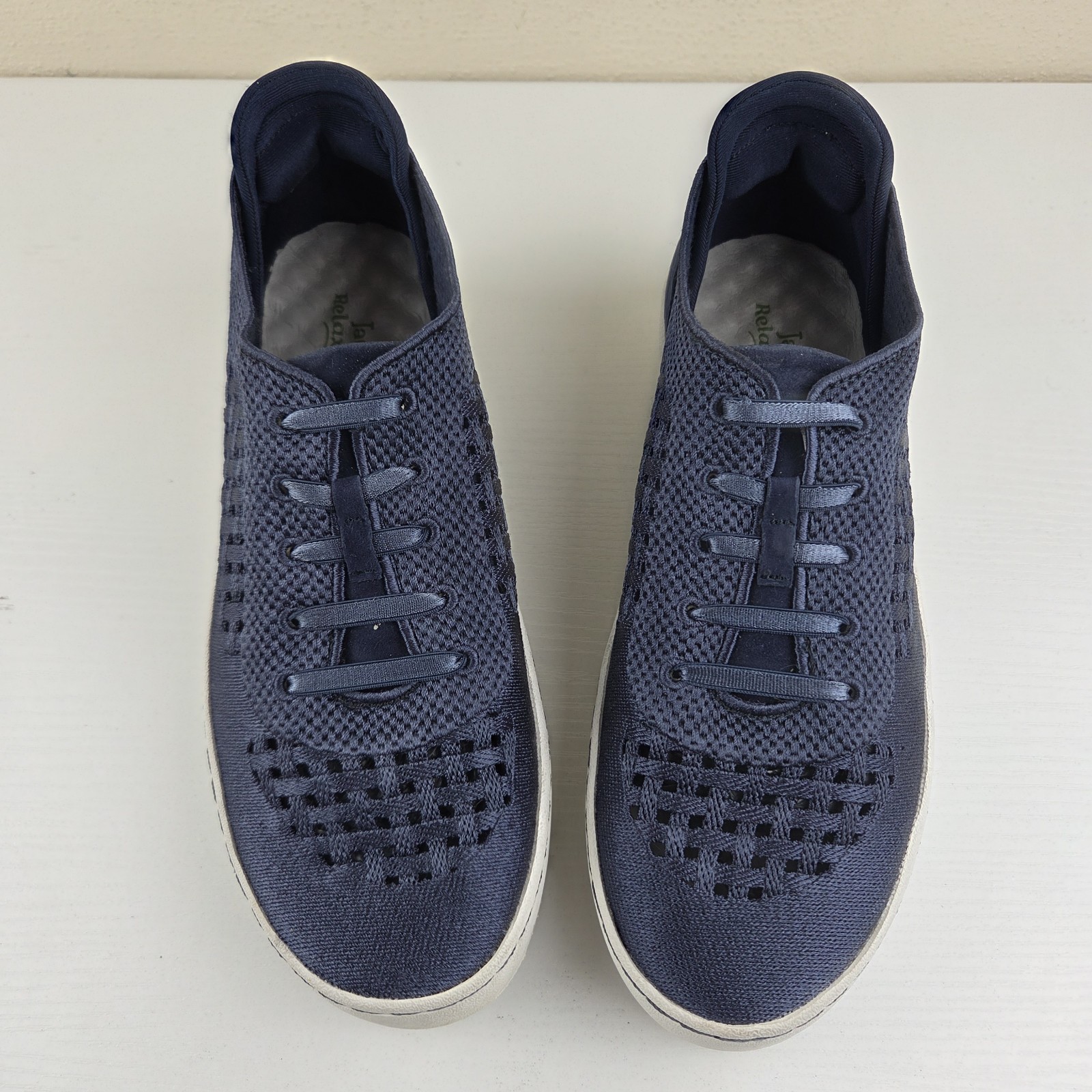 Jambu Lilac Navy Blue/White Relax Foam Mesh Slip On Sneakers Women’s Size 8 M