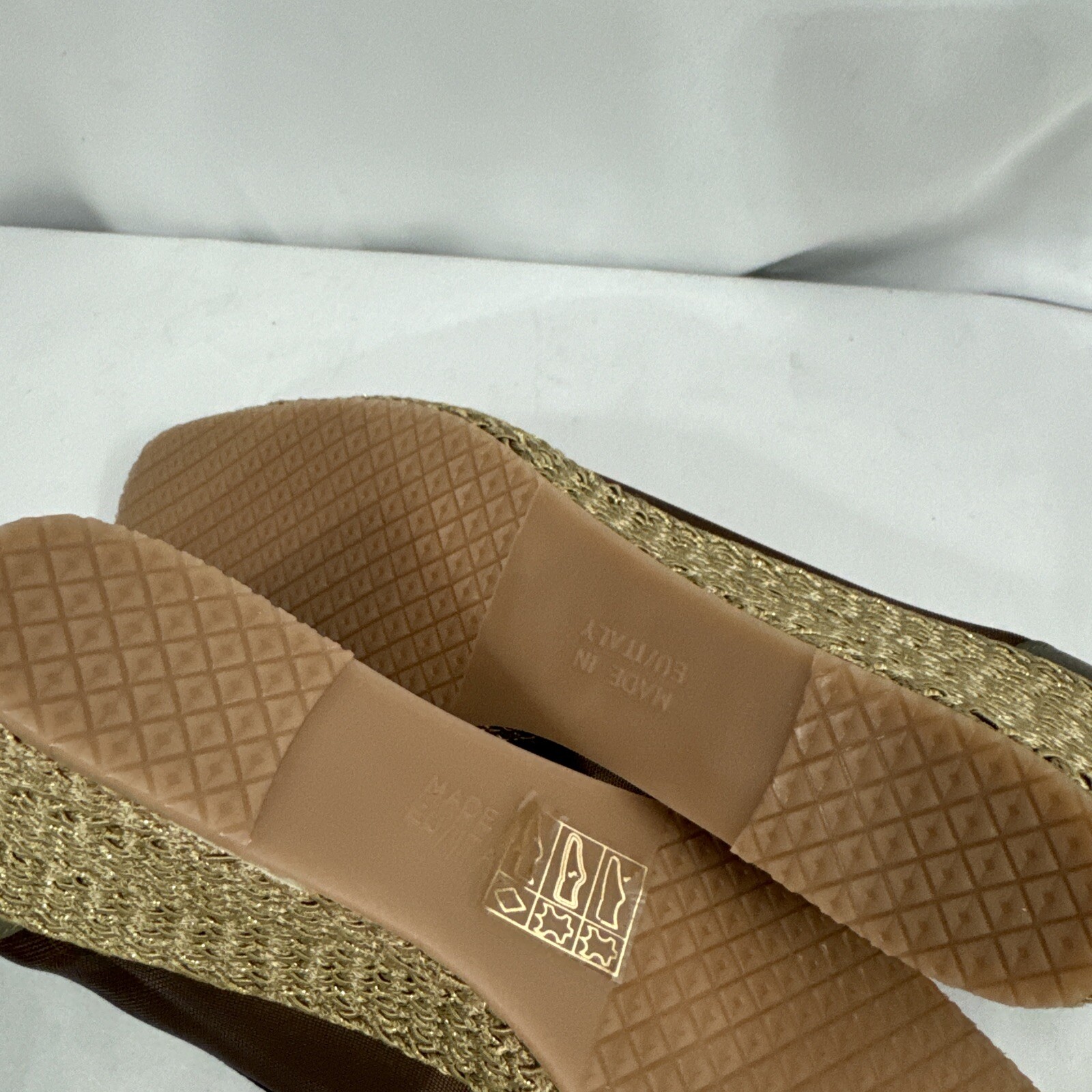 La Badia Firenze Women’s Bronze Shoes 37 1/2 Made in Italy