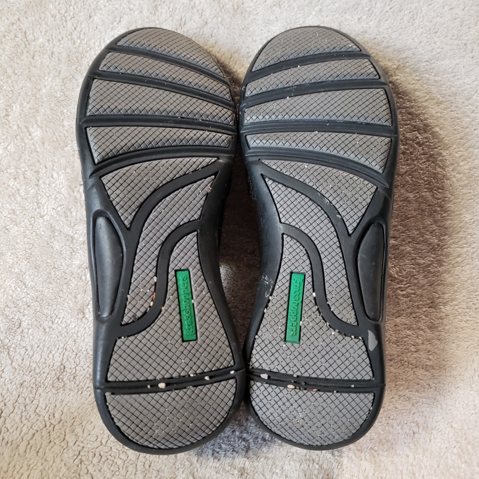 Grasshoppers Ortholite Slip‑On Zip Up Shoes Black Womens 6.5 M