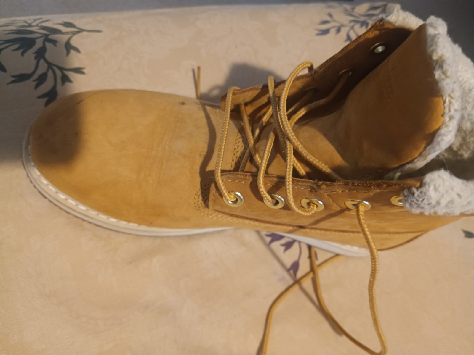Authentic Timberland Fleece-Lined Waterproof Lace-Up Ankle Boots