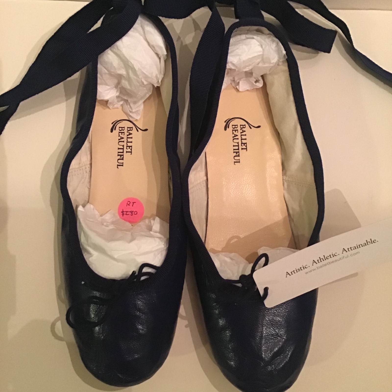 RARE Ballet Beautiful Ballet Slipper Street Shoes , Made in ITALY, NWT size 40.5