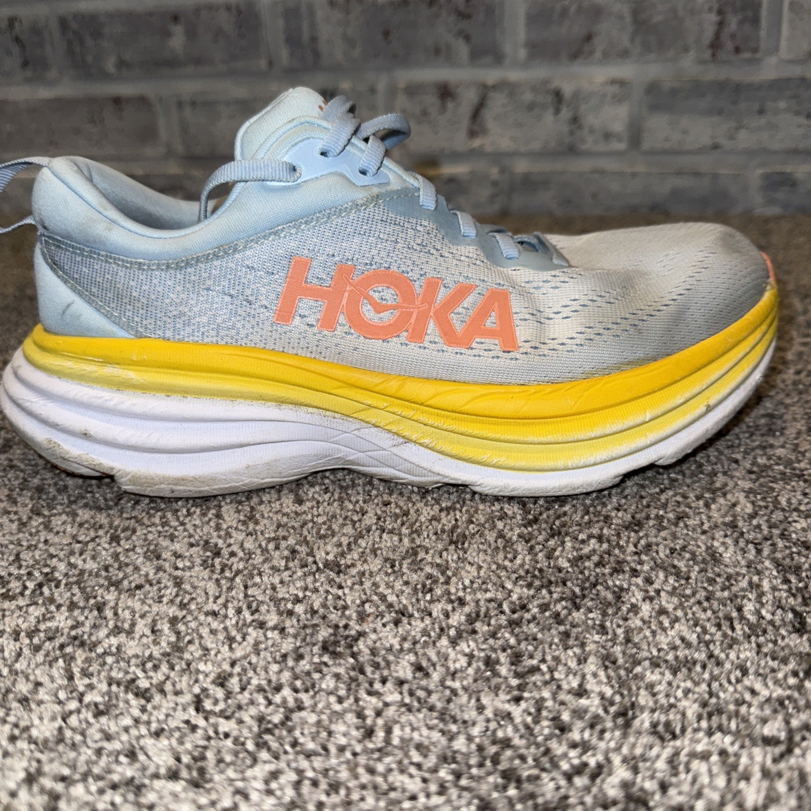 Size 7.5 D – Hoka One One Bondi 8 Summer Song Blue Women’s RIGHT SHOE ONLY