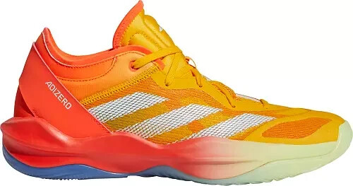NWOB adidas Adizero Select 2.0 Low Top Lace Up Basketball Shoes, Orange, Sz 7.5