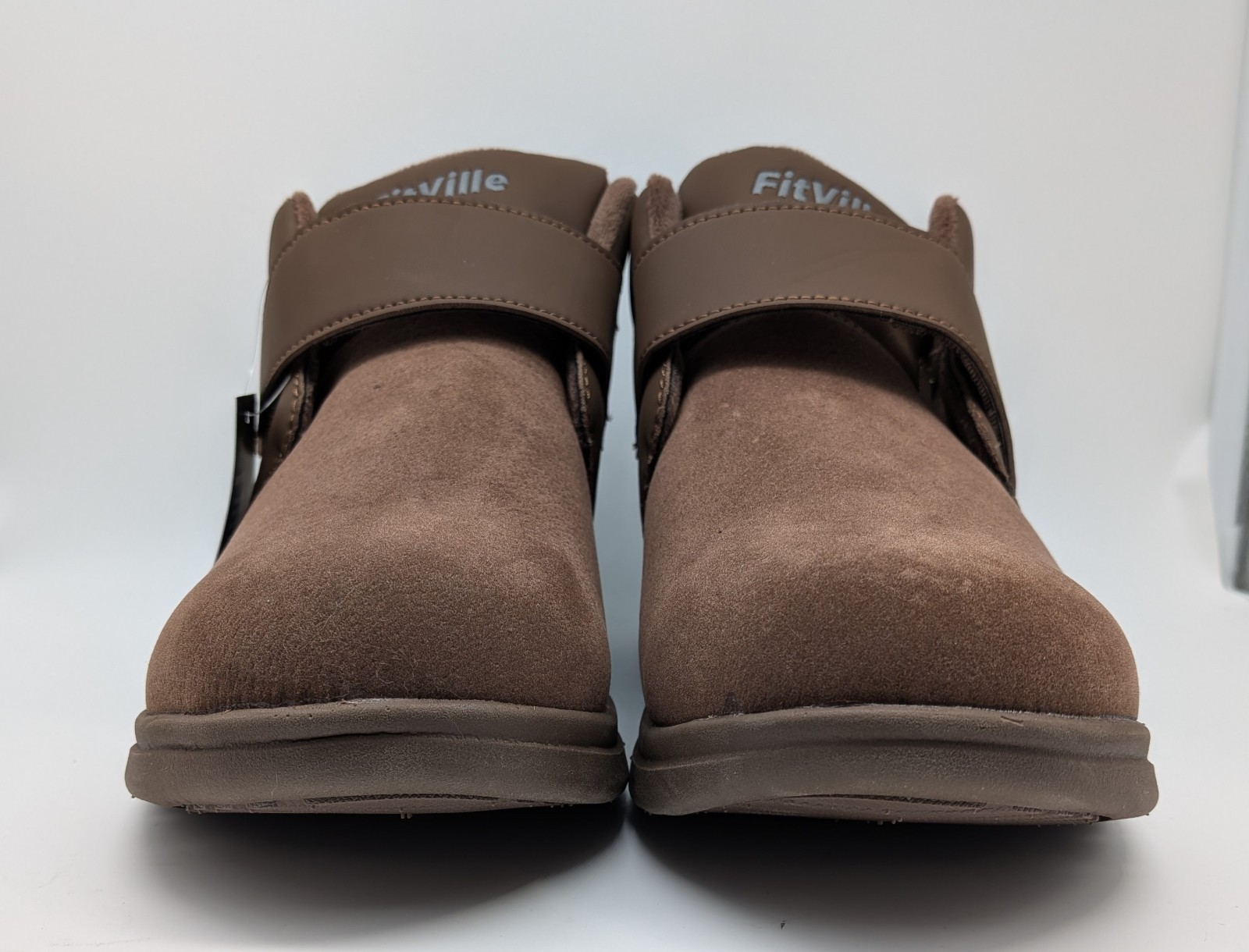 Fitville Diabetic Comfort Boots Brown CozyCore Support Shoes Women’s 10EW
