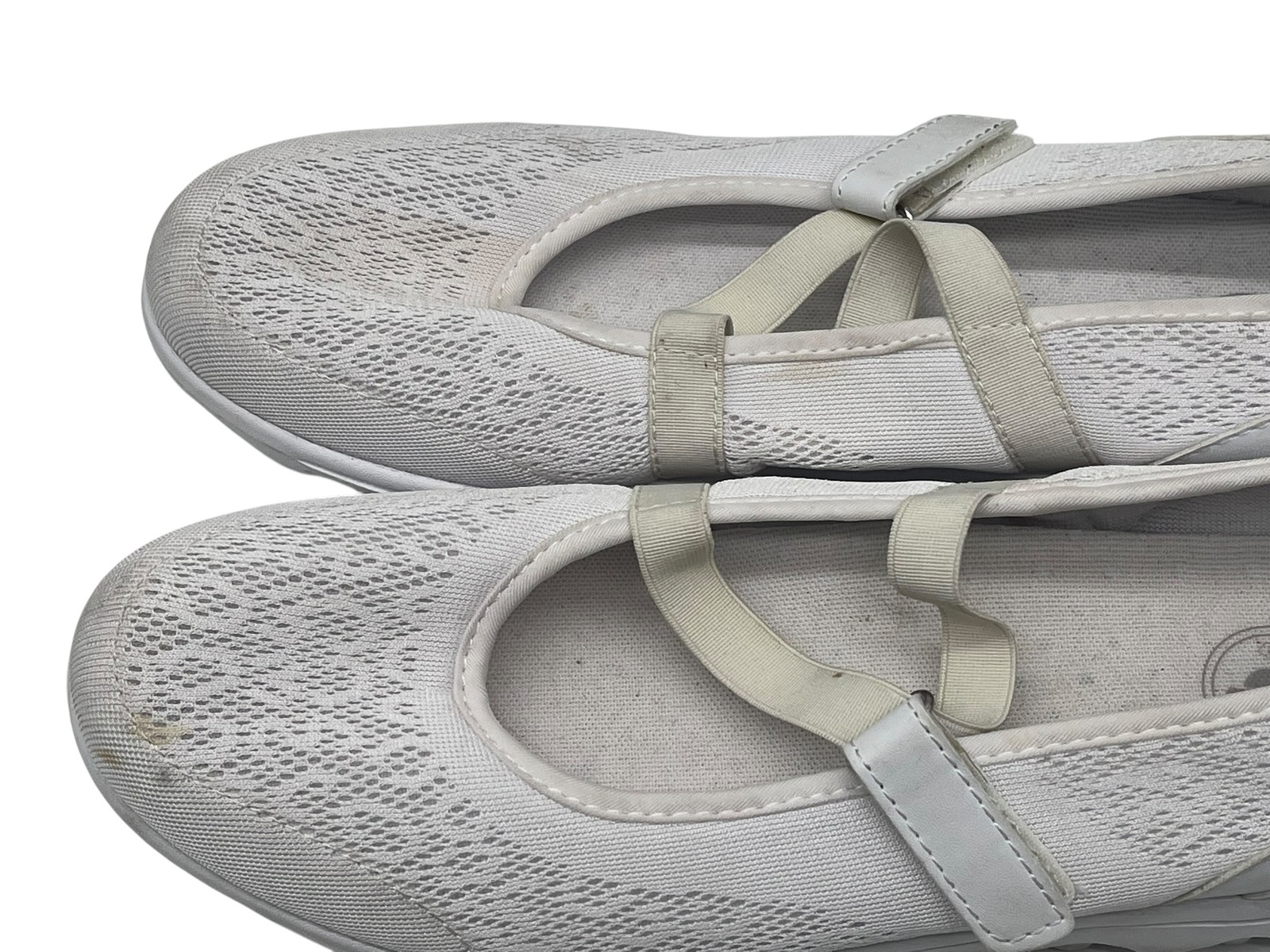 Propet TravelActiv Mary Jane Women’s 11 W White Mesh Walking Shoes W5103