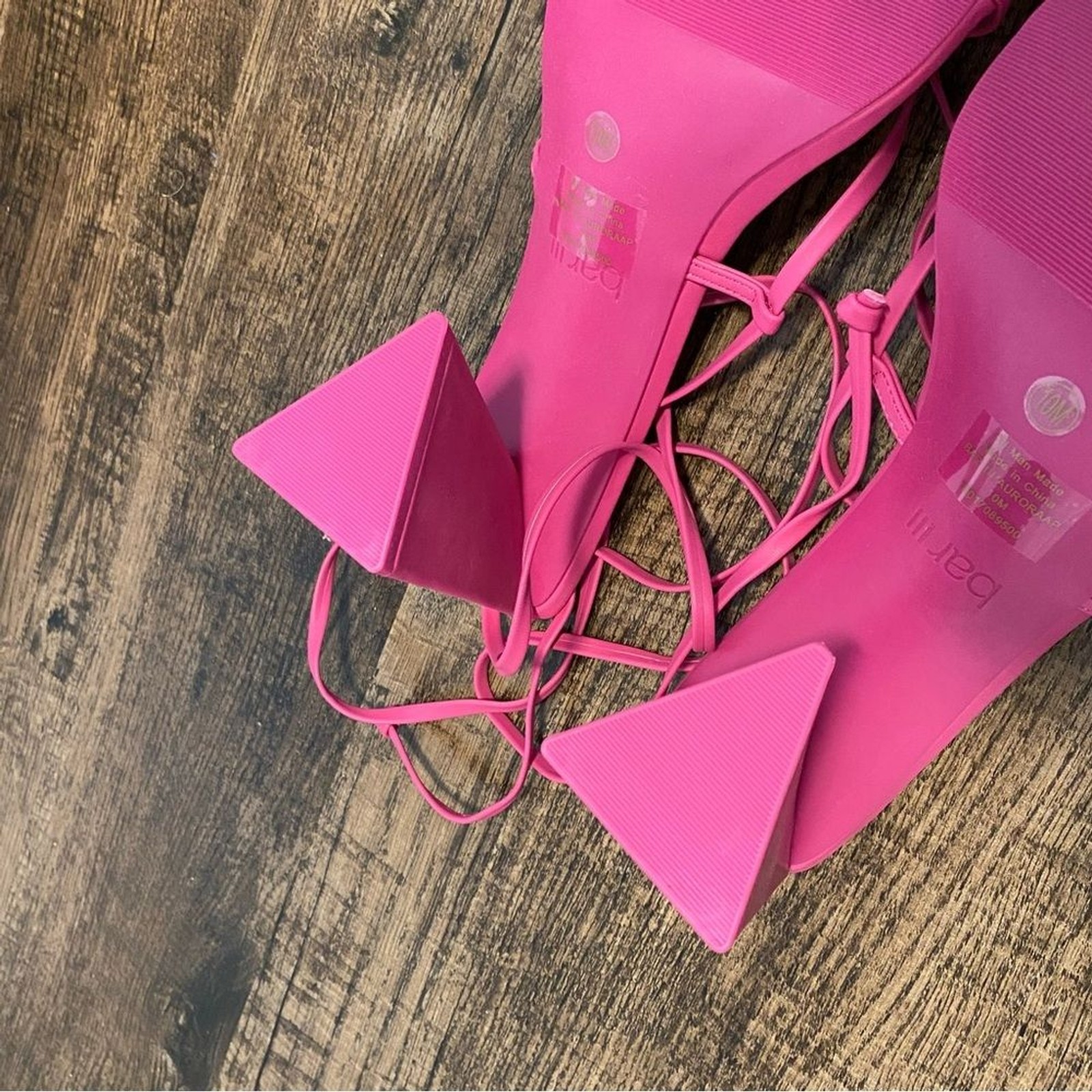 BAR III Auroraap Cone Heel Pink Pumps 10.5