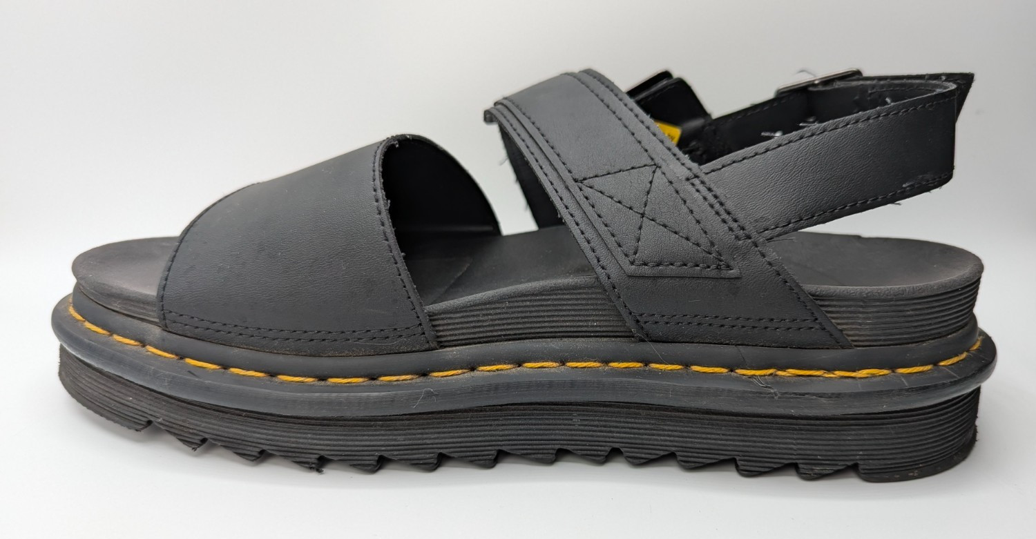 Dr. Martens SoftWair Voss Leather Black Sandals Women’s Size US 9