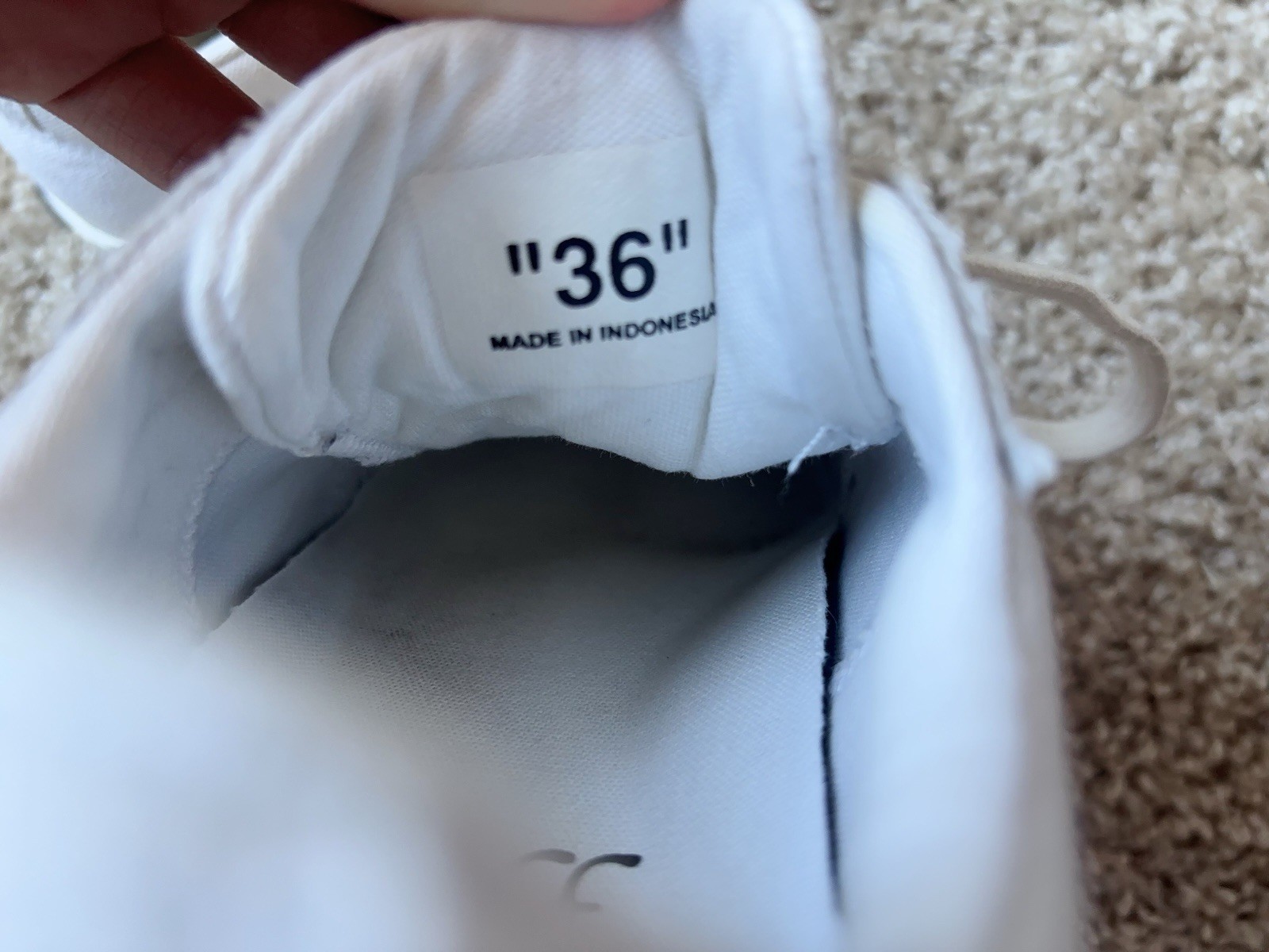 Off-White White Canvas Vulcanized Sneakers