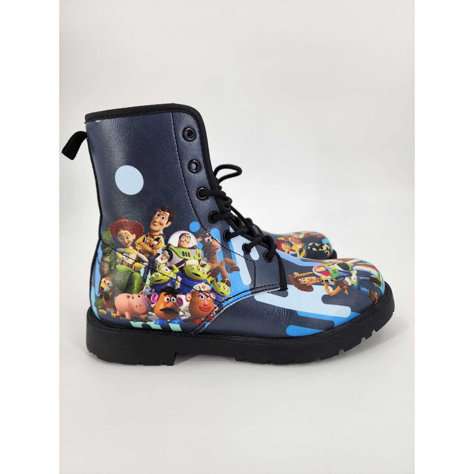 Disney Pixar Toy Story Combat Boots Navy Blue Buzz Woody Jessie Kids Youth 4